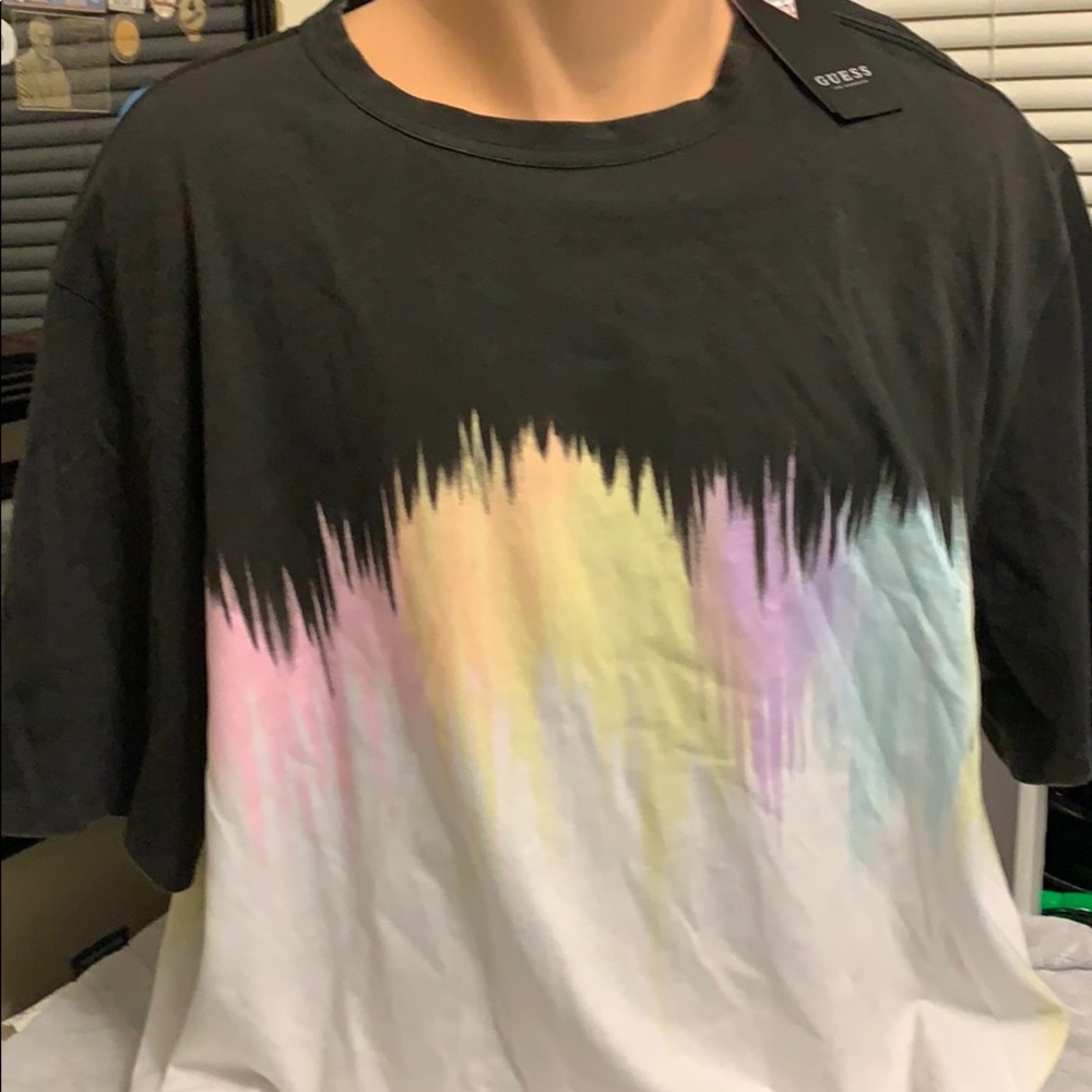 GUESS oversized Ombré T shirt NWT